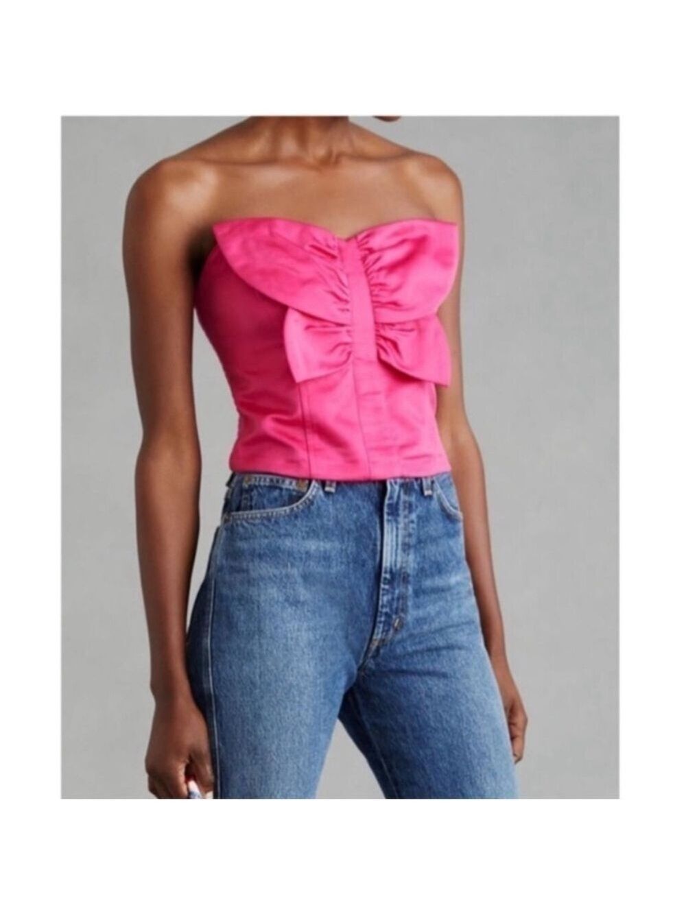 Anthropologie Porridge Mariposa Tube Top NWT size XS pink fairy coquette girl